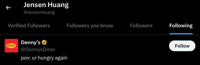 Still Following Denny's